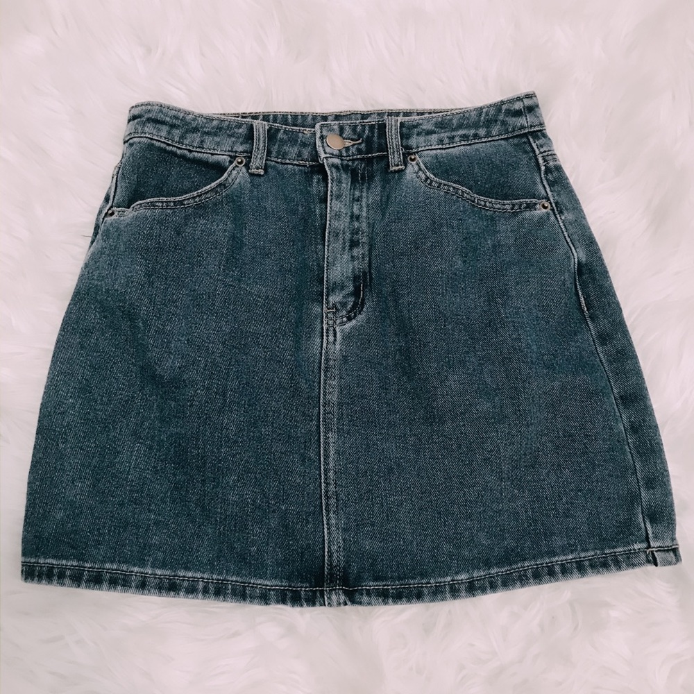 f21 denim mini skirt - Picture 1 of 5